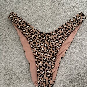 Aerie Cheekier Leopard Print Bikini Bottom